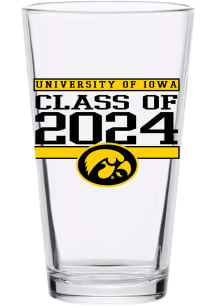 Iowa Hawkeyes 16 oz Class of 2024 Pint Glass - White