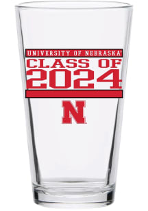 Nebraska Cornhuskers 16 oz Class of 2024 Pint Glass - White