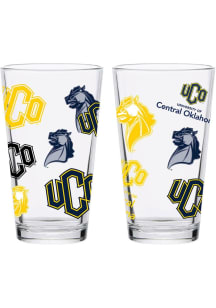 Central Oklahoma Bronchos 16oz Medley Pint Glass