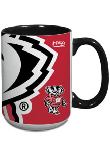 Wisconsin Badgers 15oz Logo Java Ceramic Mug - Red