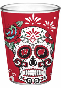 Wisconsin Badgers 2oz Dia Shot Glass