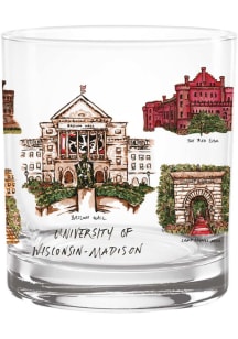 Wisconsin Badgers 14oz University Rock Glass - Red