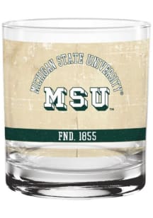 Michigan State Spartans 14oz Tan Retro Rock Glass - Tan