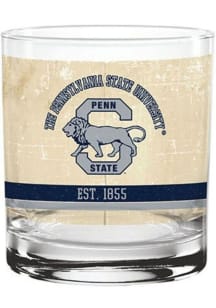 Penn State Nittany Lions 14oz Tan Retro Rock Glass - Tan