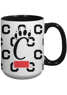 Cincinnati Bearcats 15oz Vault Repeat Ceramic Mug - Black