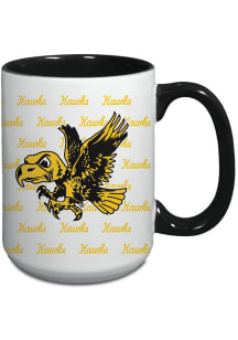 Iowa Hawkeyes 15oz Repeat Ceramic Mug - Black