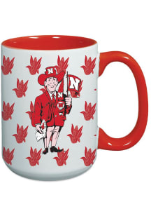Nebraska Cornhuskers 15oz Vault Repeat Ceramic Mug - Red