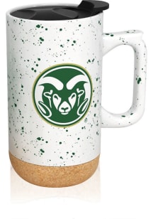 Colorado State Rams 18oz Speckled Ceramic Mug - White