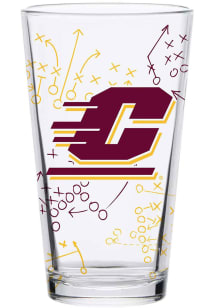 Central Michigan Chippewas 16oz Playbook Pint Glass - Maroon