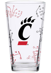 Cincinnati Bearcats 16oz Playbook Pint Glass - Black
