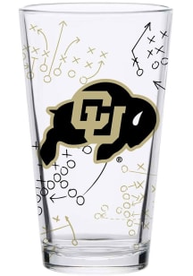 Colorado Buffaloes 16oz Playbook Pint Glass - Gold