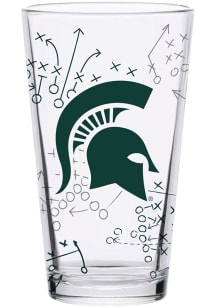 Michigan State Spartans 16oz Playbook Pint Glass - Green