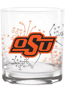 Oklahoma State Cowboys 14oz Playbook Rock Glass - Orange