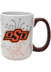 Oklahoma State Cowboys 15oz Playbook Ceramic Mug - White