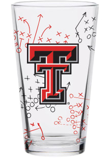 Texas Tech Red Raiders 16oz Playbook Pint Glass - Red
