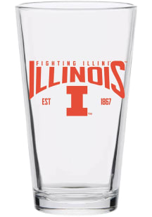 Illinois Fighting Illini 16oz Est. Pint Glass - Orange