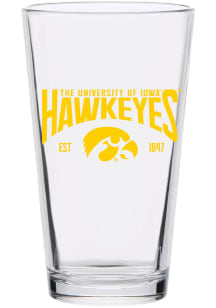 Iowa Hawkeyes 16oz Est. Pint Glass - Black