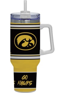 Iowa Hawkeyes 40oz Full Color Stainless Steel Tumbler - Black