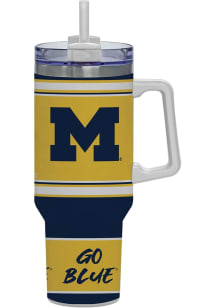 Michigan Wolverines 40oz Full Color Design Stainless Steel Tumbler - Blue