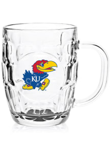 Kansas Jayhawks 20oz Dimpled Pint Glass - Blue