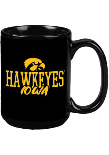 Iowa Hawkeyes 15oz Chill Mug Ceramic Mug - Black