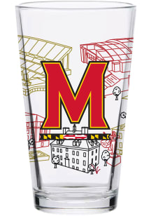 Maryland Terrapins 16oz Campus Pint Glass - White