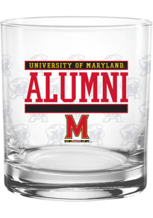 Maryland Terrapins 14oz Alumni Rock Glass - White