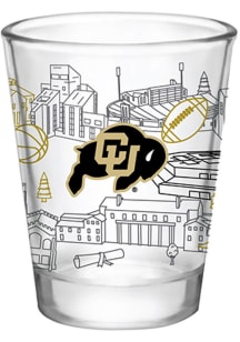 Colorado Buffaloes Campus Line Art 2oz Shot Glass