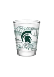Michigan State Spartans Campus Line Art 2oz Shot Glass