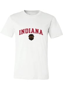 Summit Sportswear Indiana Hoosiers White Hoosier The Bison Embroidered Short Sleeve T Shirt