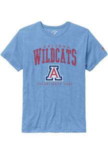 Arizona Wildcats Light Blue Victory Falls Puff Arch Mascot Short Sleeve Fashion T Shirt