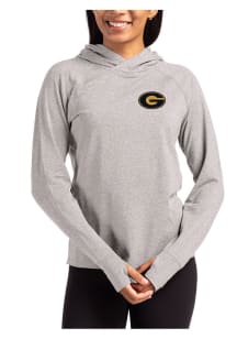 Cutter and Buck Grambling State Tigers Womens Grey Adapt Knit Hood Hooded Sweatshirt
