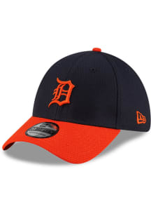New Era Detroit Tigers Mens Navy Blue Diamond Era 39THIRTY Flex Hat