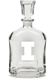 Illinois Fighting Illini Grandparent Whiskey Decanter Decanter