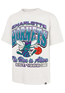 47 Charlotte Hornets White Bounce Arch Short Sleeve Fashion T Shirt