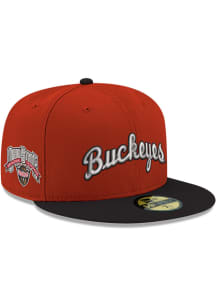 New Era Ohio State Buckeyes Mens Red 59FIFTY Fitted Hat