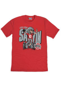 Ohio State Buckeyes Youth Red Julian Sayin Player Tee