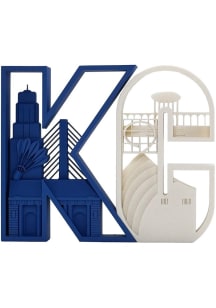 Kansas City Blue & White City Sign - Blue