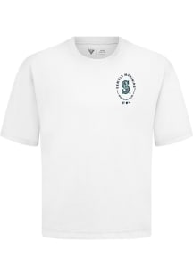 Levelwear Seattle Mariners White Signature Knit Register Short Sleeve Fashion T Shirt