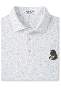 Peter Millar Michigan State Spartans Mens White Blitz Sparty Short Sleeve Fashion Polo