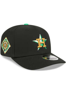 New Era Houston Astros 2026 St Patrick's Day 9SEVENTY Stretch Snap Adjustable Hat - Black