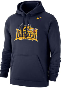 Nike Drexel Dragons Mens Navy Blue Primary Logo Club Fleece Long Sleeve Hoodie