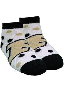 Purdue Boilermakers Polka Dot Baby Quarter Socks