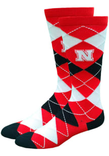 Nebraska Cornhuskers Dress Style Mens Argyle Socks