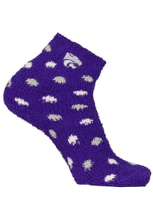 K-State Wildcats Polka Dot Womens Quarter Socks