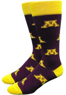 Minnesota Golden Gophers Allover Mens Dress Socks