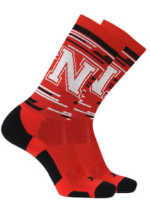 Nebraska Cornhuskers Fastline Mens Crew Socks