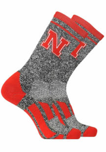 Nebraska Cornhuskers Heather Mens Crew Socks