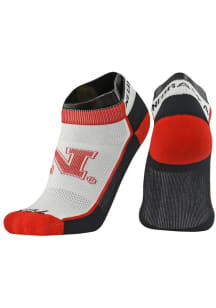 Nebraska Cornhuskers Stripe Mens No Show Socks