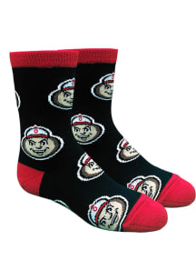 Ohio State Buckeyes Allover Youth Quarter Socks